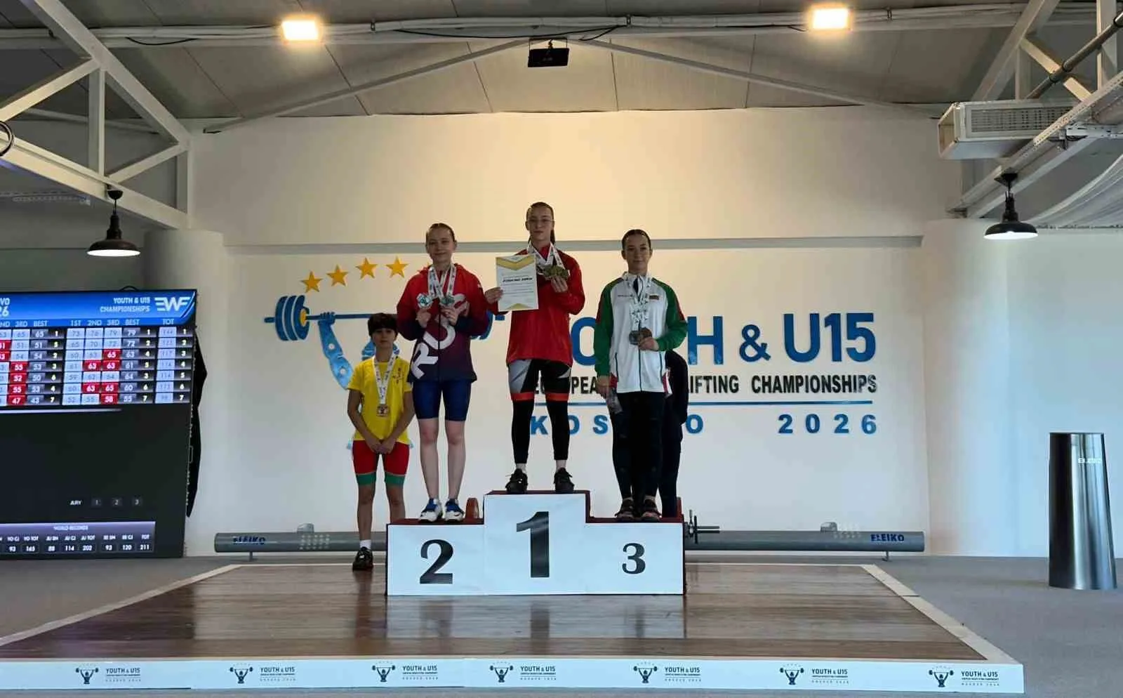 U-15 ve Yıldızlar Avrupa Halter Şampiyonası’nda millilerden 3 Avrupa rekoru