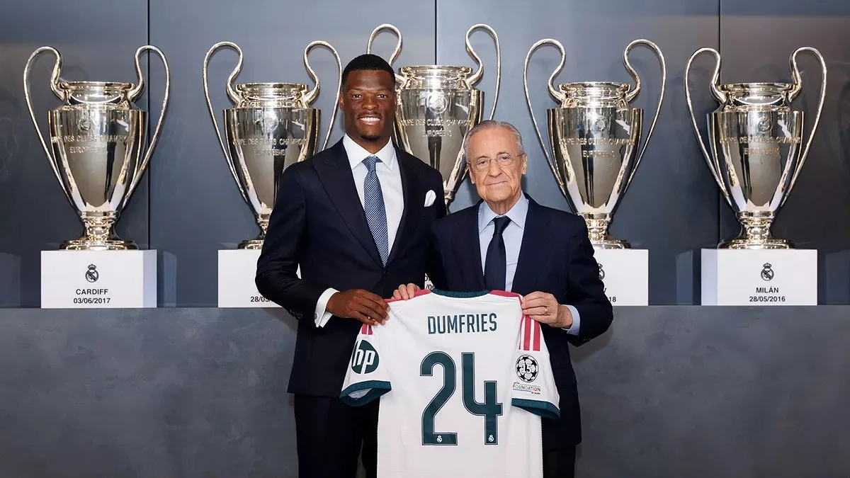 Dumfries, Real Madrid’e imzayı attı