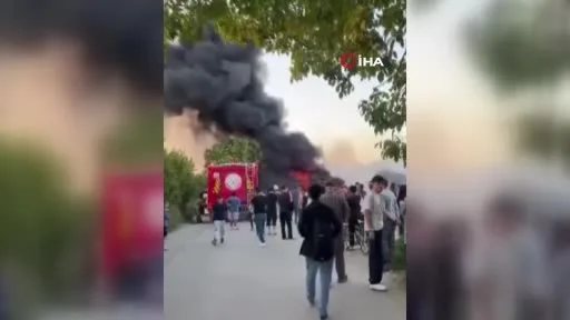 Bursa’da hurdalık alanda yangın