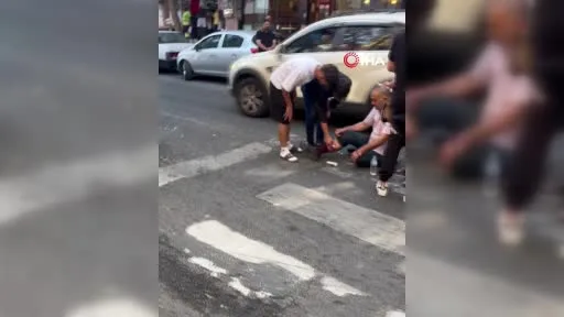 Yaya geçidinde yaşlı adama çarpan motosiklet sürücüsünden şok sözler: "Öğretmenleri böyle mi öğretiyor bunlara?"