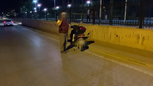 Elektrikli motosikletiyle alkollü yakalandı, 52 bin lira ceza yedi