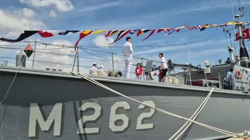 Mayın avlama gemisi Tekirdağ’da