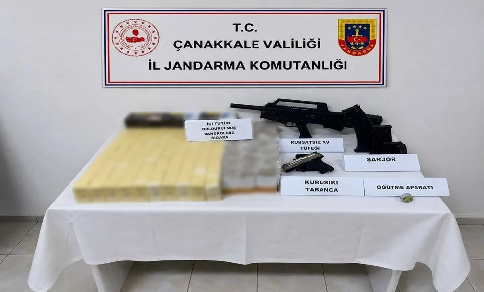 Çanakkale’de kaçakçılık operasyonu