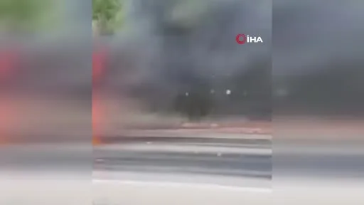 Bursa’da otomobil alevlere teslim oldu