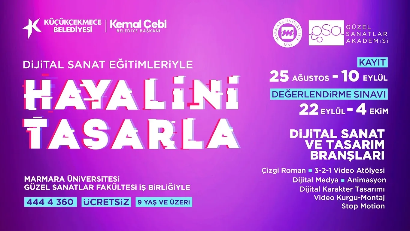 Küçükçekmece’de güzel sanatlar akademisi yeni dönem kayıtları başladı
