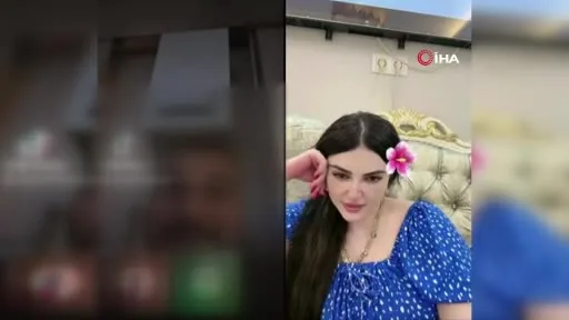 64 yıl 6 ay hapis cezası bulunan kadın canlı yayın yaparken yakalandı