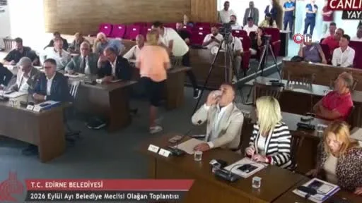 Edirne Belediye Meclisi’nde toplantı sonrası gerginlik