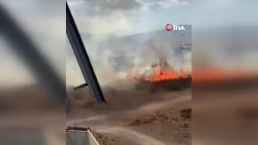 Bursa’da otluk alanda korkutan yangın