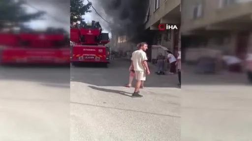 Kartal’da binada yangın paniği: 2 kişi dumandan etkilendi
