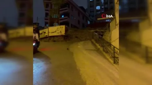 Eyüpsultan’da alkollü sürücü binaya çarptıktan sonra bahçeye uçtu: 2 yaralı