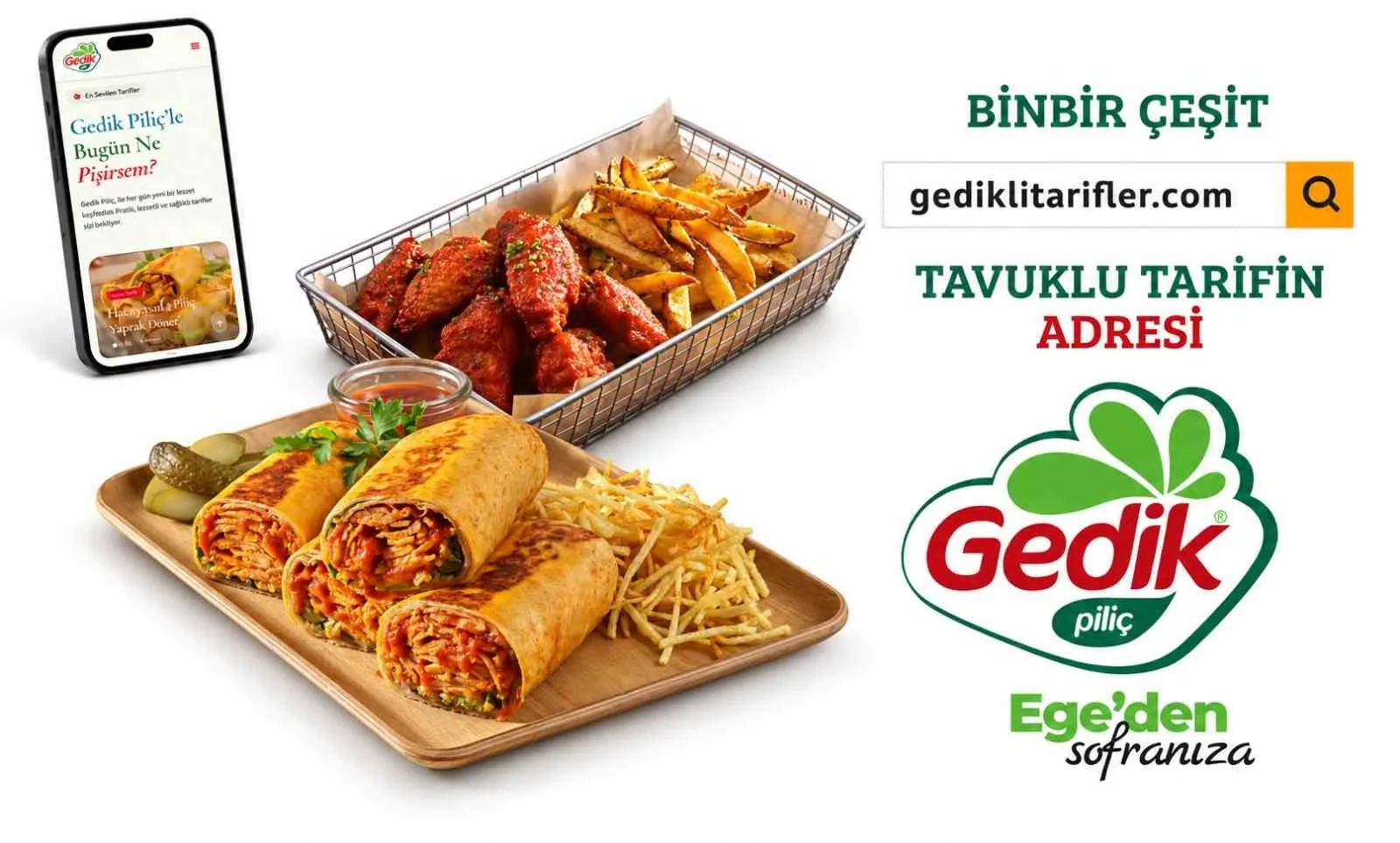 Gedik Piliç "Gedik’li Tarifler" ile binbir çeşit tavuk lezzetini tek adreste buluşturuyor