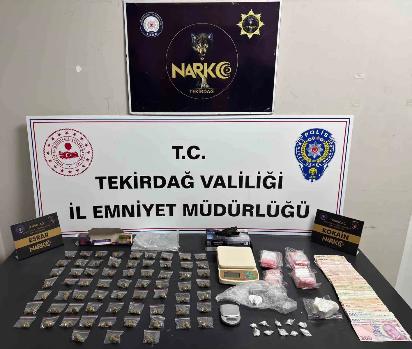 Tekirdağ’da uyuşturucu operasyonlarında 220 şüpheliye işlem