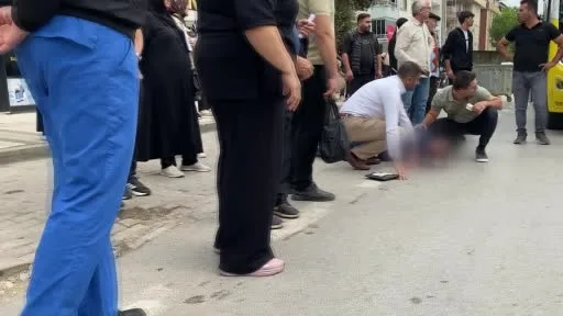 Otobüsün çarptığı yaşlı kadın ağır yaralandı