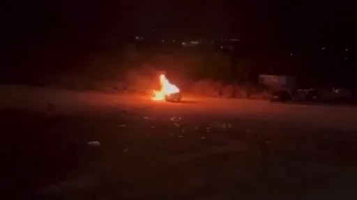 Bursa’da park halindeki otomobil alev topuna döndü
