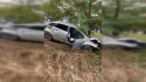 Bilecik’te otomobil şarampole uçtu: 4 kişi yaralandı