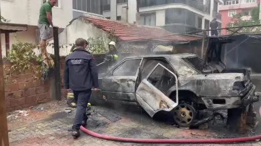 Yangını söndürmek isterken yaralandı