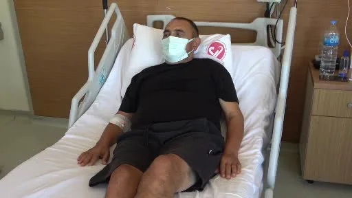Eşine böbreğini verdikten sonra refakatçisi oldu