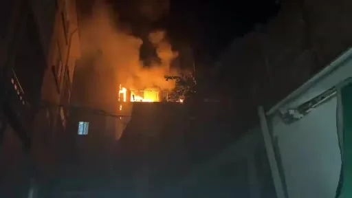 Bursa’da balkonunda çıkan yangın eve sıçramadan söndürüldü