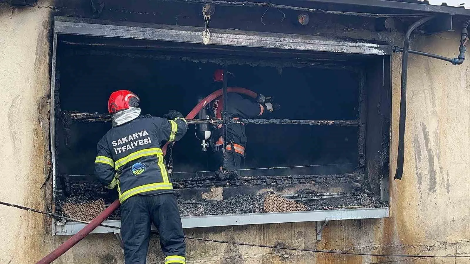 Sakarya’da tavuk çiftliğinde çıkan yangın söndürüldü